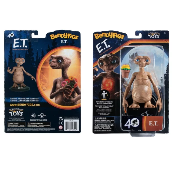 E.T. L’extra-terrestre (14cm) figurine articulée bendyfigs the noble collection toys - 52.2