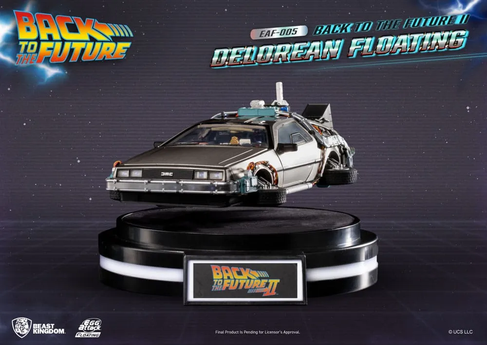Back to the Future 2 DeLorean Floating Standard Version 20 cm(Retour vers  le Futur) Egg Attack Beast Kingdom - Imagine Goodies